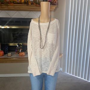 Anthropologie Maeve Cream Knit Sweater